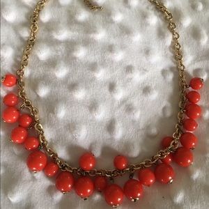 Gold and Red-Orange Necklace