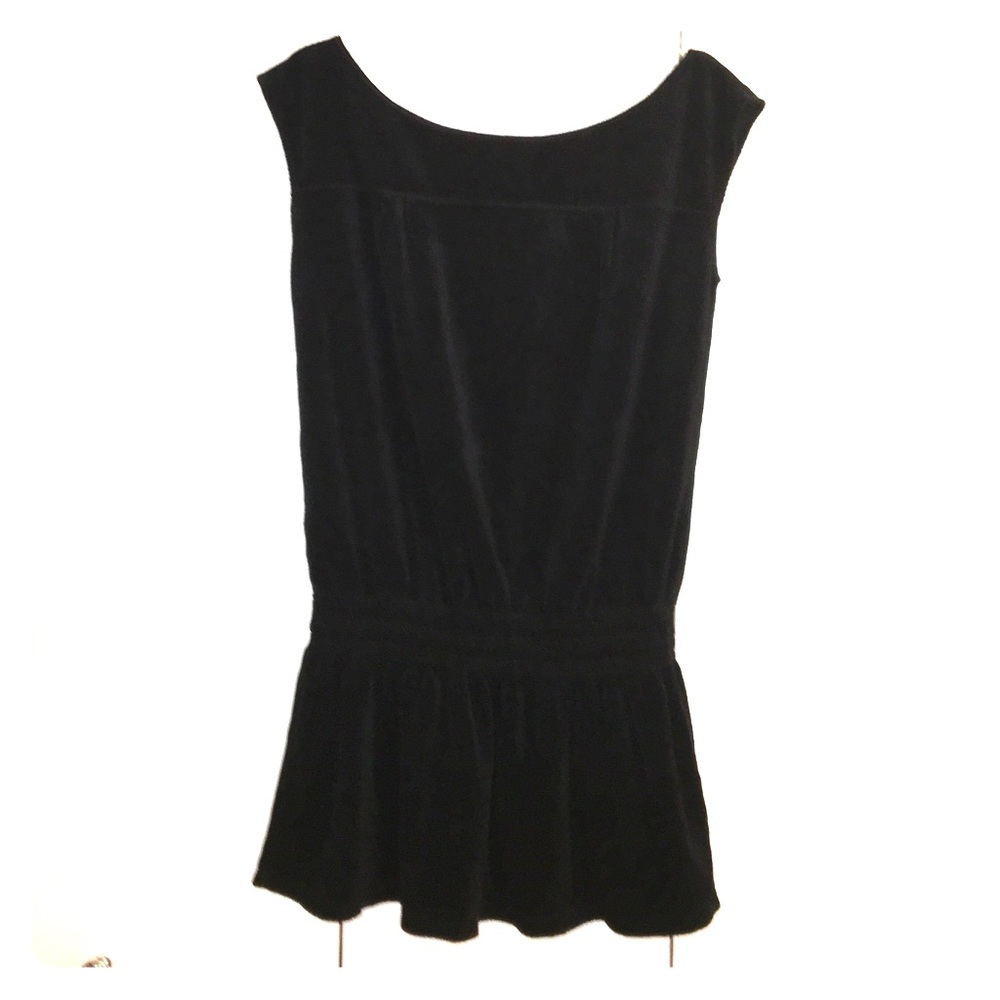 Juicy Couture black terry cloth cover up sz Small