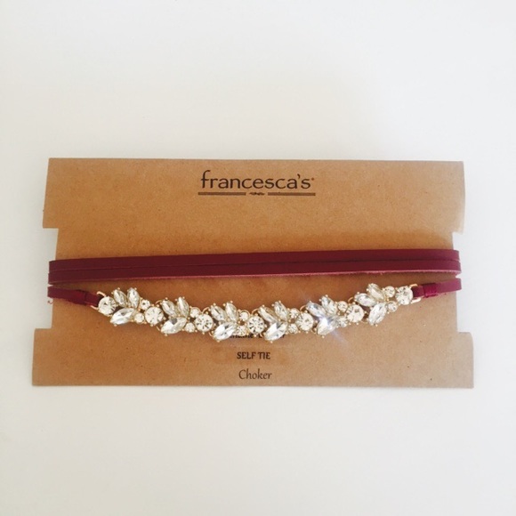 Francesca's Collections Jewelry - Gifted 🎁 FREE  #Francesca's Burgundy Choker
