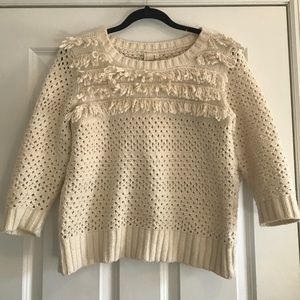 Anthropologie Soft Rabbit Fur Sweater