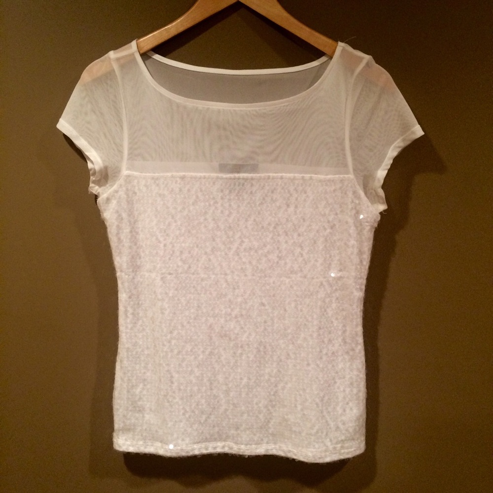 White House Black Market white blouse