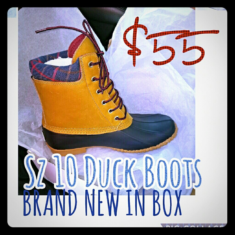 **SOLD**  Brand new Stylish Duck Boots!!!!