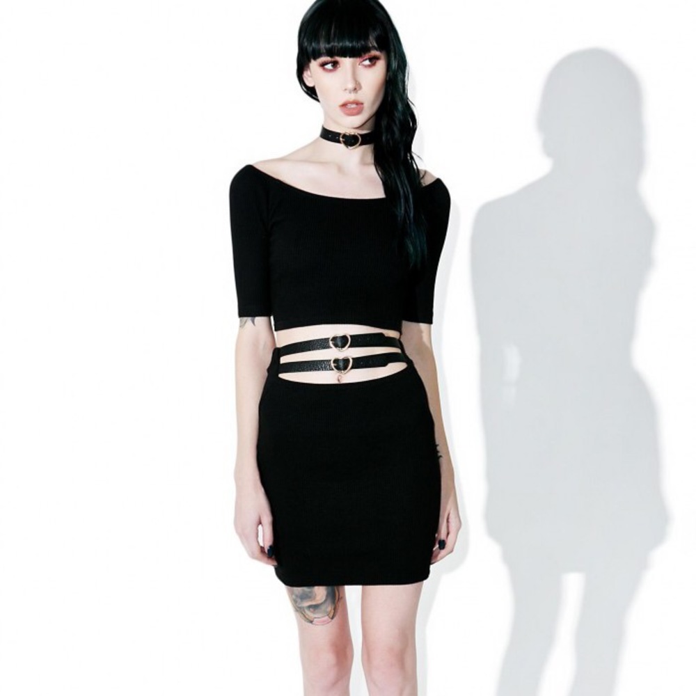 OneSpo Two Piece Choker Dress Set from Dolls Kill
