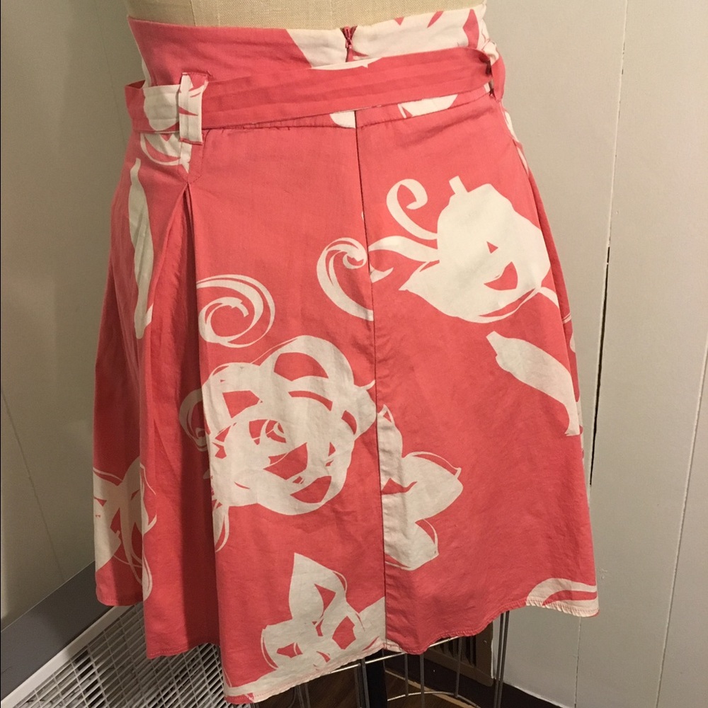 Candies stretch Cotton printed skirt w side zip M