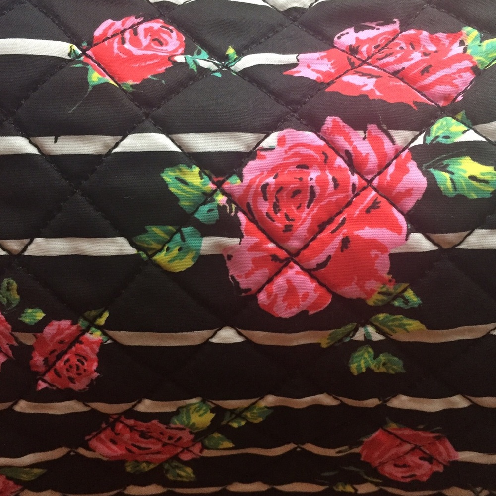 Betsey Johnson Floral Rose Weekender & Pom - Picture 2 of 6