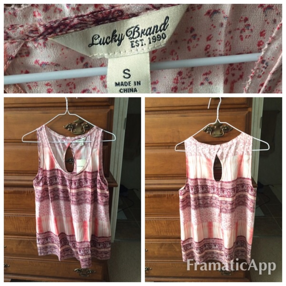 FINAL SALE. Lucky Brand tank top size small.