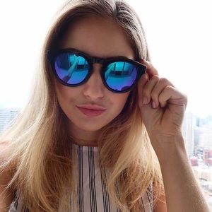 DIFF Dime ll Matte Black Blue Mirror Lens