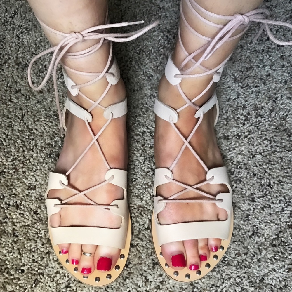 Steve Madden wrap up sandals