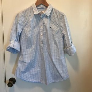 Vineyard Vines Blue Gingham Popover