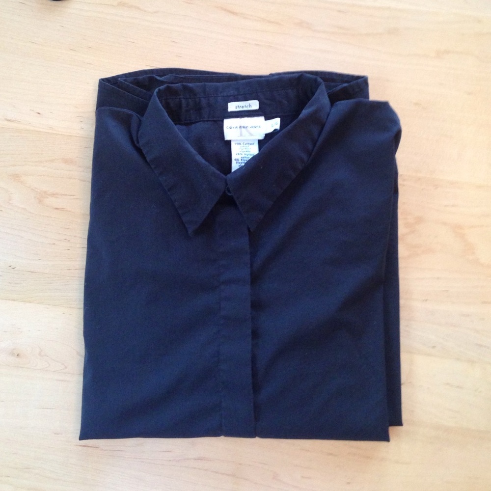 CK Basic Black Dress Shirt.