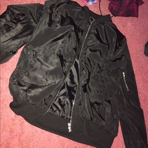Black Bomber Jacket
