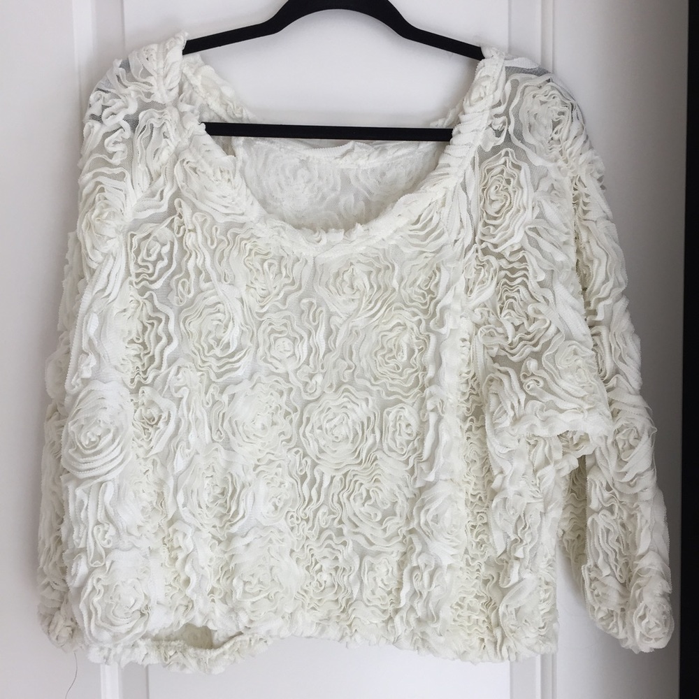 American apparel mesh rose jumper