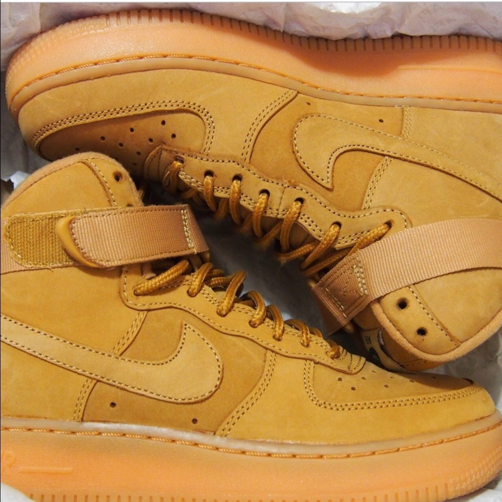 Nike Air Force 1 wheat size 5.5-6 women's