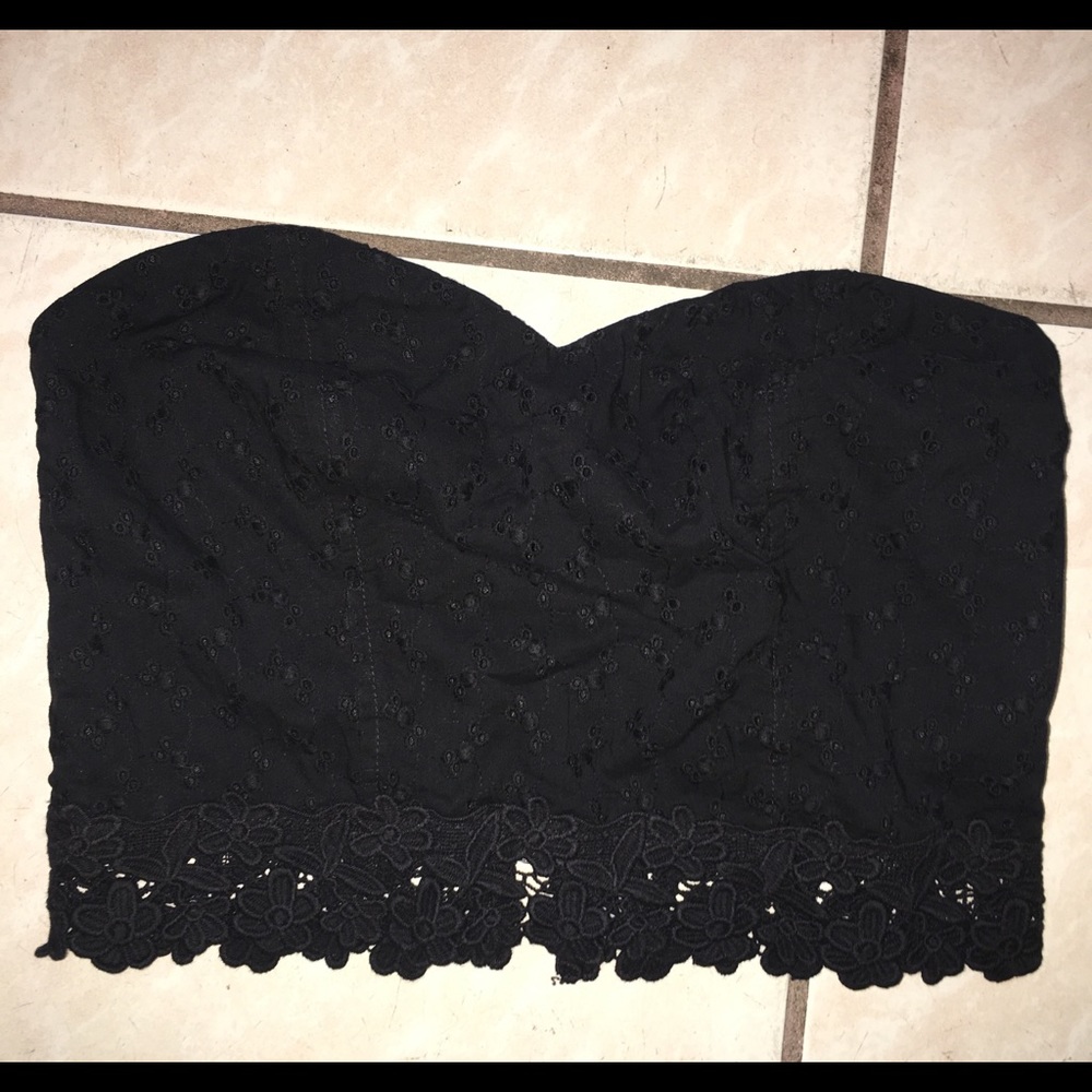 Forever 21 Crop top black bustier