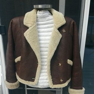 Authentic UNISEX Shearling Jacket -As is sale