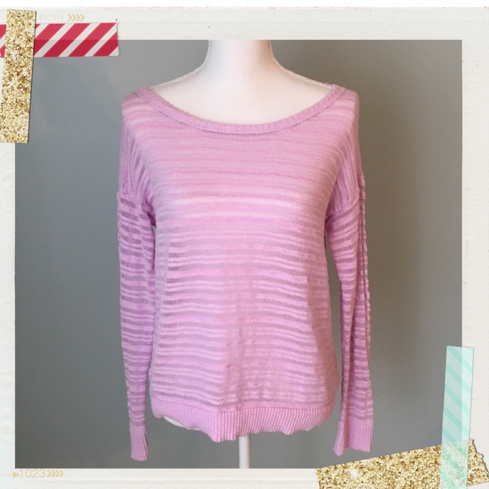 AE Sheer Lavender Sweater