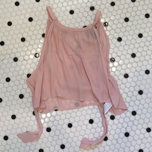 pink sheer forever21 crop top, never worn