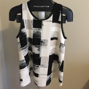 Anthropologie Black and White Tank Top