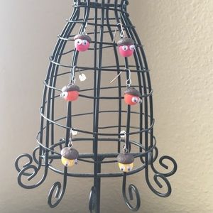 Cute acorn earring dangles
