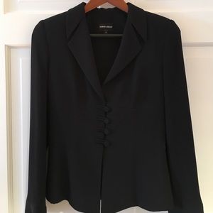 Giorgio Armani black suit size European 40
