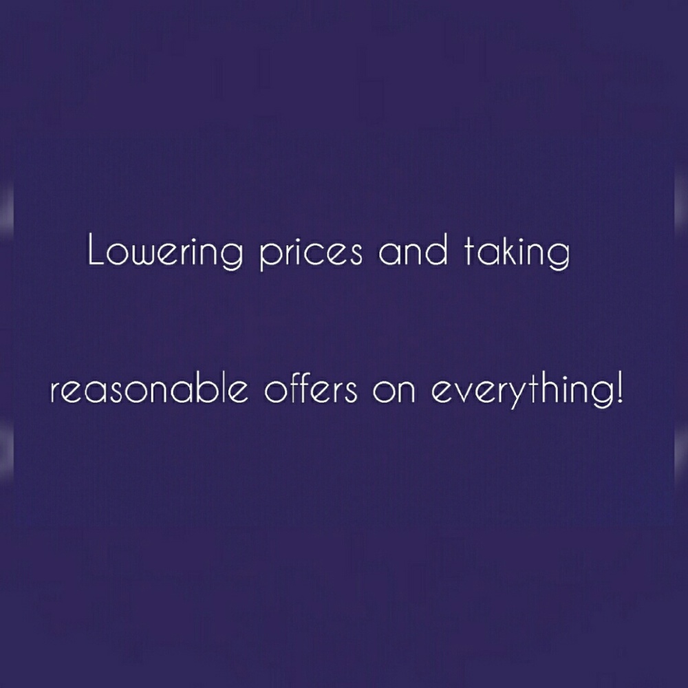 I will be accepting reasonable offers!!!!