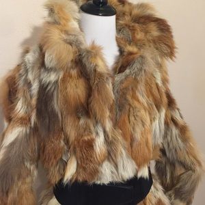 SALE✨FABULOUS ✨ vintage red coyote fox fur coat