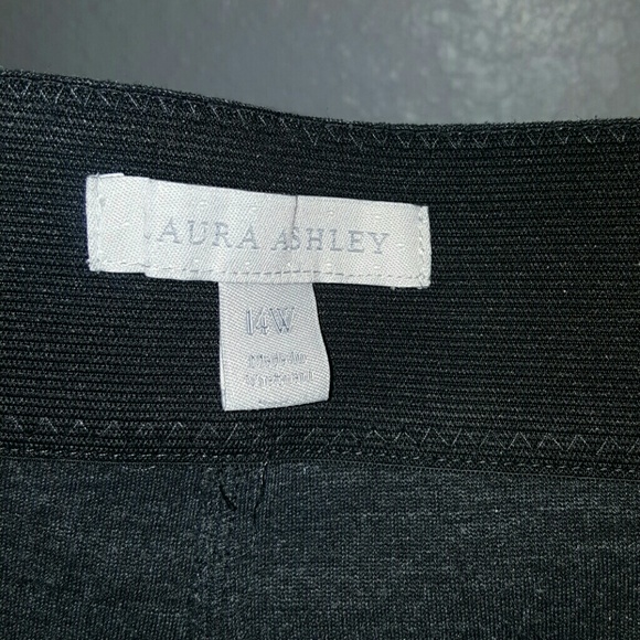 Laura Ashley charcoal gray pants size 14W - Picture 2 of 4