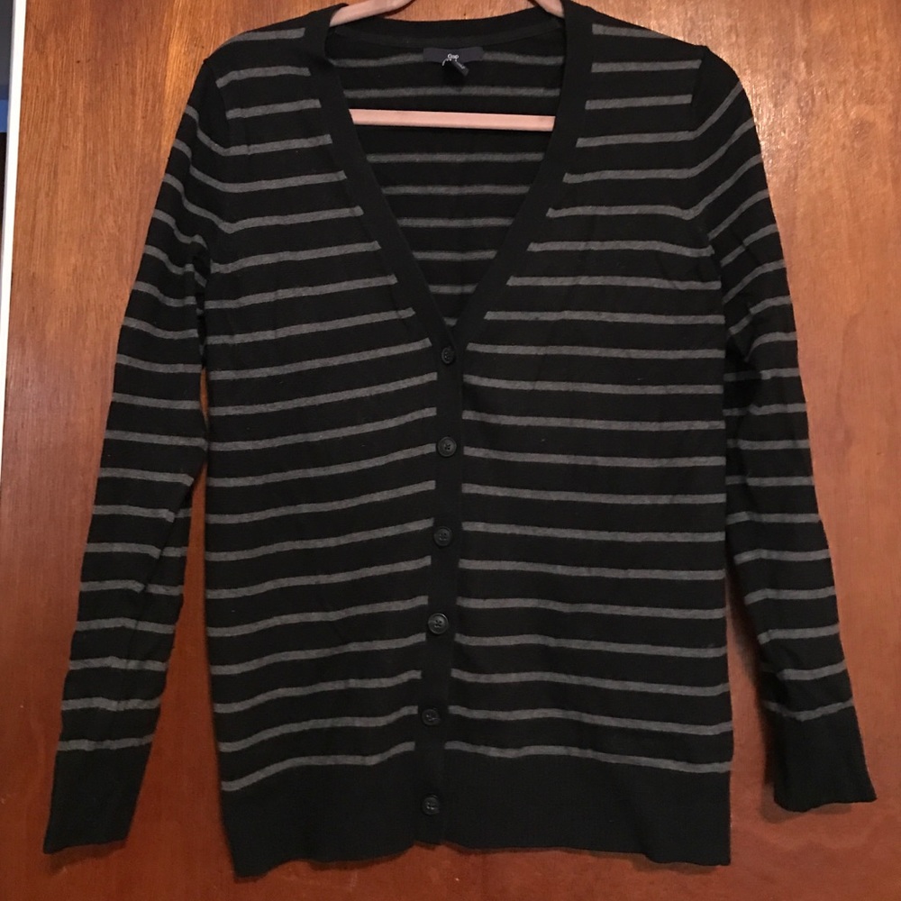 Striped Gap Cardigan.