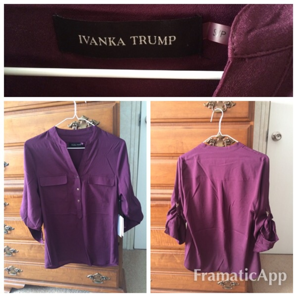 FINAL SALE. Ivanka Trump long sleeve shirt.