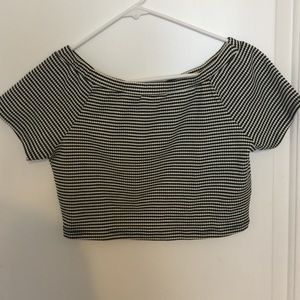 striped crop top