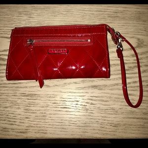 Coach patent leather wristlet