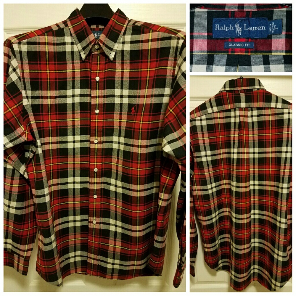 Men's Plaid Button Down Shirt