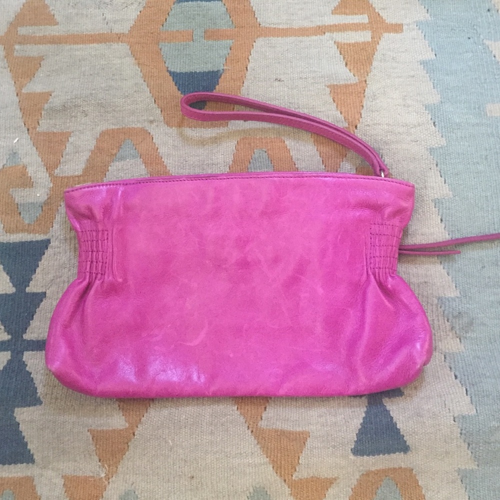 One day only! Banana Republic Fuchsia Clutch