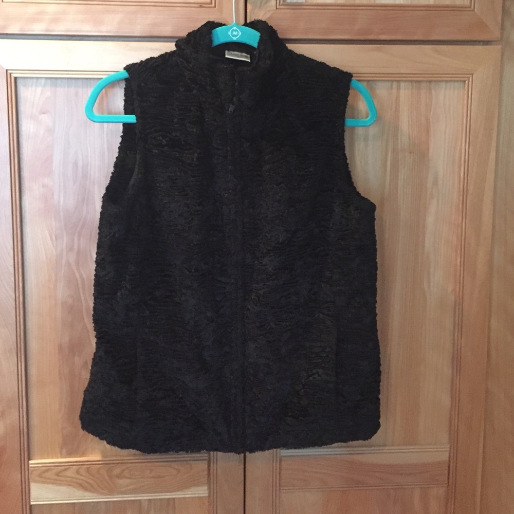 Black Chico's Textured Vest