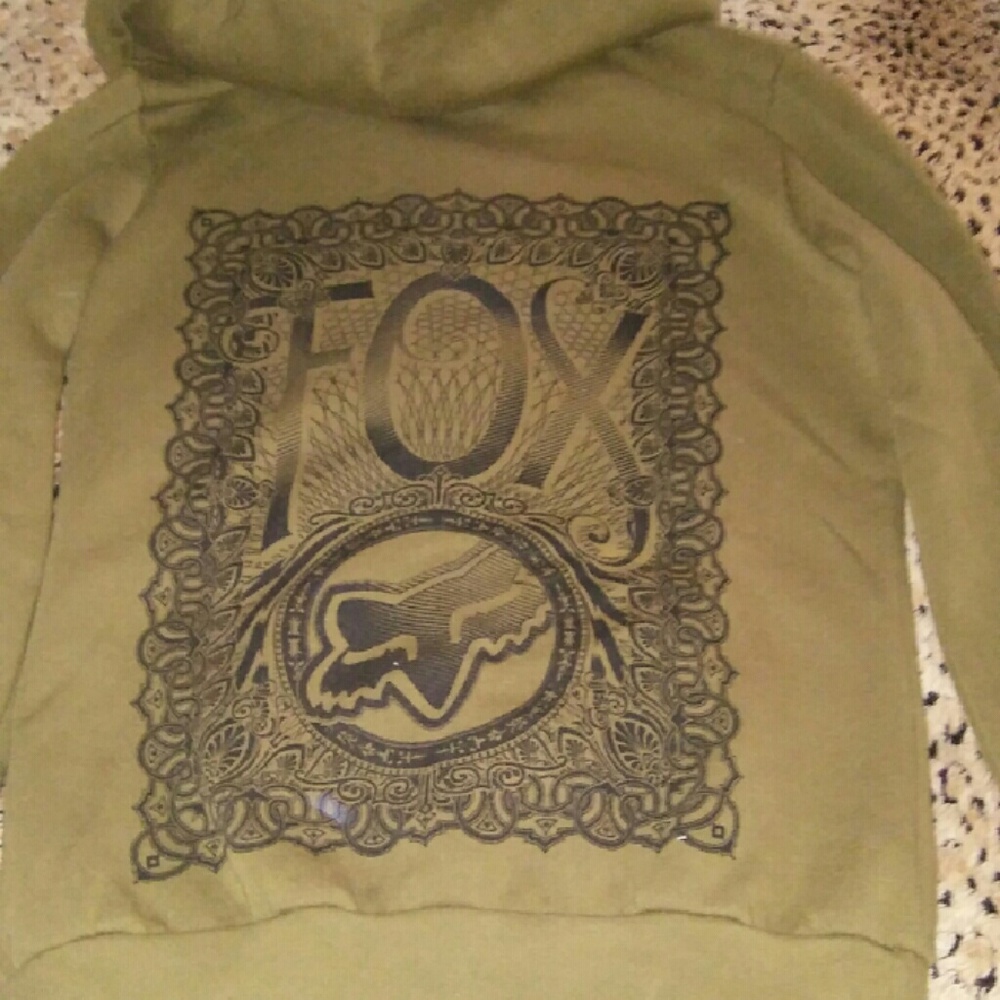 FOX Girls Khaki Hooded Jacket