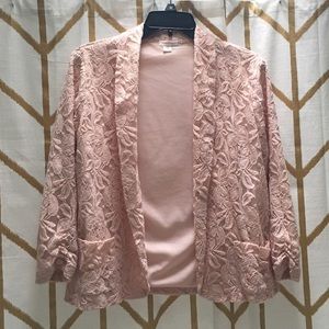 Xhilaration Pink Lace Jacket Blazer