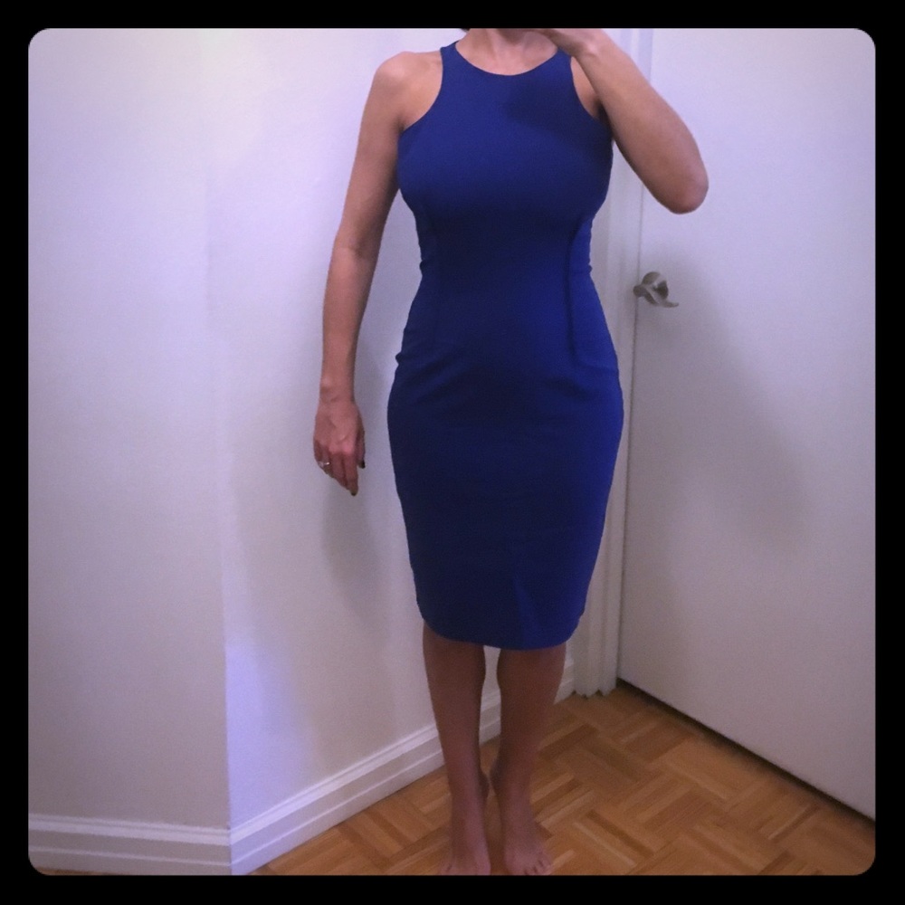 Zara blue cocktail dress sz 6