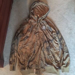 Lrg camouflage zip up hoodie