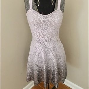 Free People Lilac/Sliver Ombré A-Line Dress