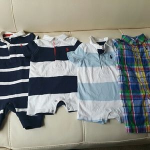 Bundle of Ralph Lauren one pieces 3 months