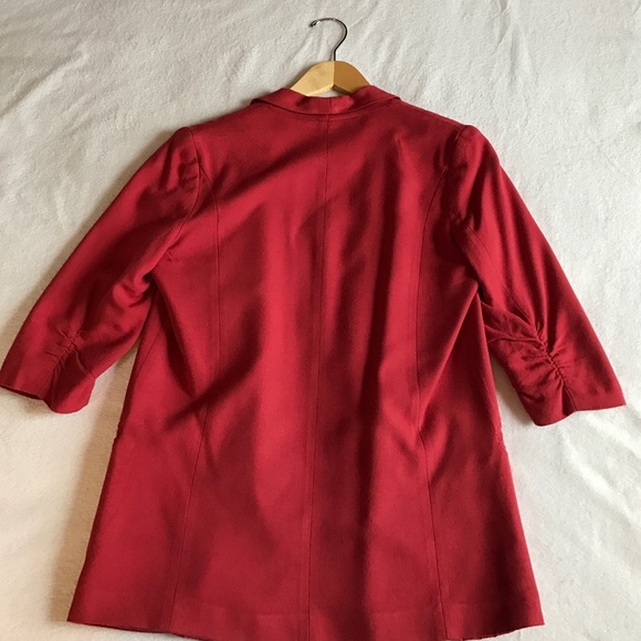 Jackets & Coats - Bar III red 3/4 sleeve lightweight blazer. Jackets & Coats - Bar III red 3/4 sleeve lightweight blazer.