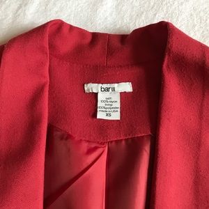 Jackets & Coats - Bar III red 3/4 sleeve lightweight blazer. Jackets & Coats - Bar III red 3/4 sleeve lightweight blazer.