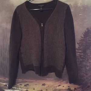 Banana Republic wool zip up cardigan