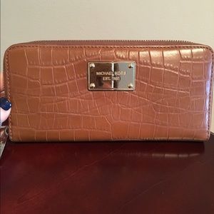 Michael Kors brown leather wallet