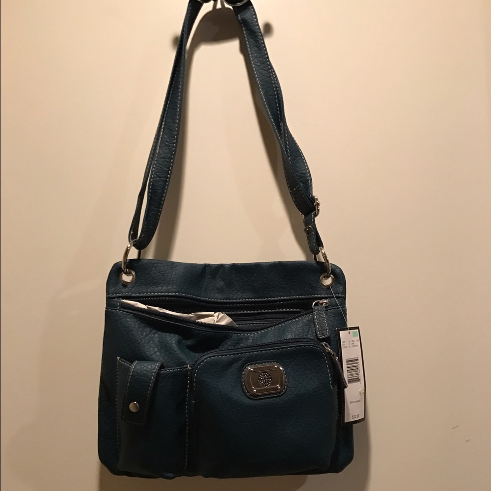 Blue messenger purse// NWT