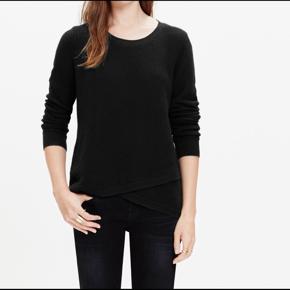 Madewell black Feature pullover