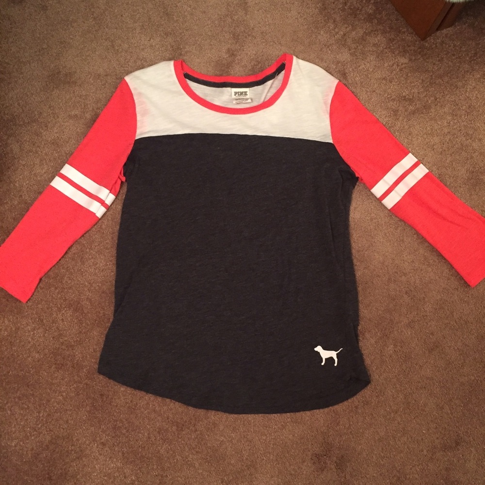 VS PINK 1/4 Sleeve Tee