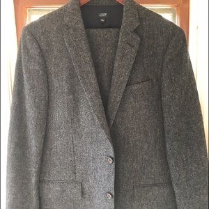 Ludlow suit in nailhead Italian wool