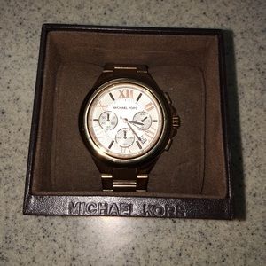 Authentic Micharl Kors rose gold watch