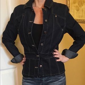 Bill Blass Denim Jacket Size Petite Medium